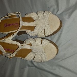 *BRAND NEW-NEVER WORN* Womans Shimmer by EDL open toe wedges
